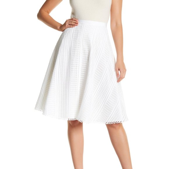 St. John Collection Diamond Lace Skirt